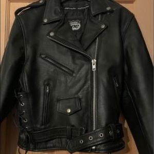 Women’s Leather riding jacket. Worn only twice. Size medium.